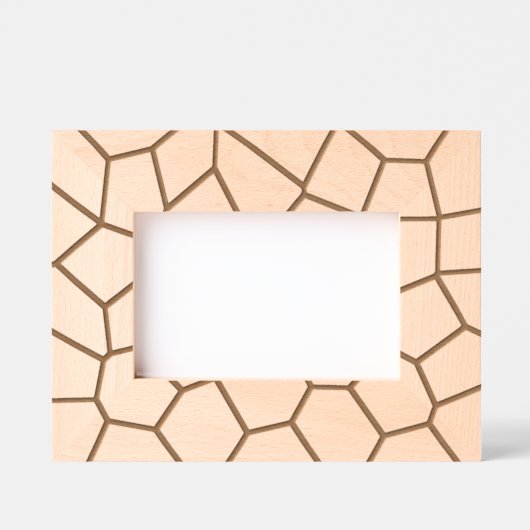 Geometrisches Giraffenmuster Geätzte Rahmen (Vorderseite)