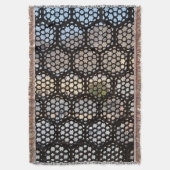 Geometrisches Gitterfenster, Indien Decke (Vorderseite Vertikal)