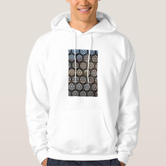 Geometrisches Gitterfenster, Indien Hoodie (Vorderseite)