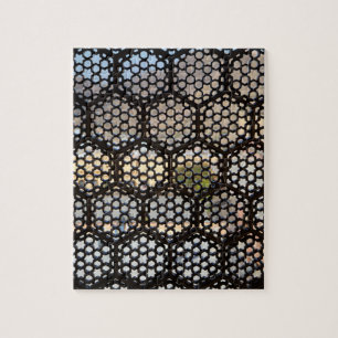 Geometrisches Gitterfenster, Indien Puzzle