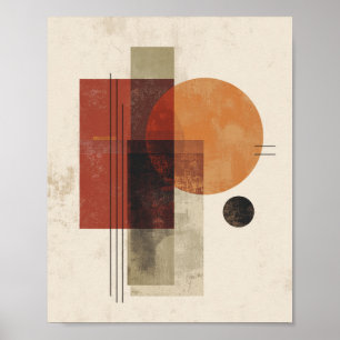 Geometrisches Gleichgewicht – Abstrakte Kreise und Poster