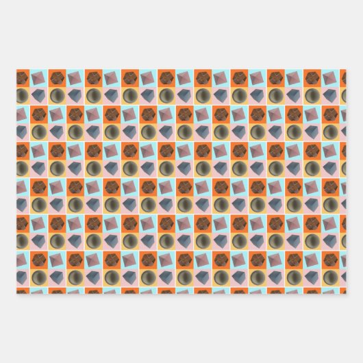 Geometrisches Gleichgewicht - Geschenkpapier Set (Vorderseite 3)