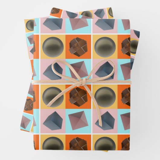 Geometrisches Gleichgewicht - Geschenkpapier Set (Beispiel)