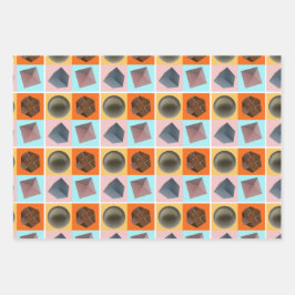 Geometrisches Gleichgewicht -  Geschenkpapier Set
