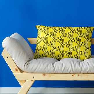 geometrisches Glow Kissen Für Draußen