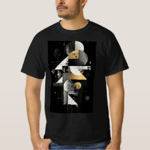 Geometrisches Gold Abstracts T-Shirt