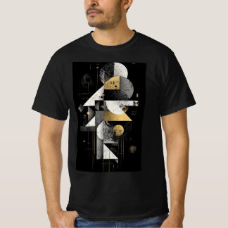 Geometrisches Gold Abstracts T-Shirt