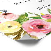 Geometrisches Gold Fall Probe - Willkommenszeichen Poster (Ecke)