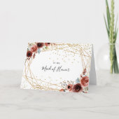 Geometrisches Gold Glitzer Brautparty Vielen Dank Dankeskarte (Vorderseite)