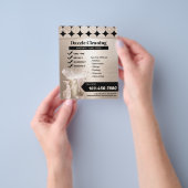 Geometrisches Gold House Reinigungsservice Houseke Flyer (Gruppe)