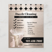 Geometrisches Gold House Reinigungsservice Houseke Flyer (Vorne)