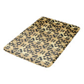 Geometrisches Gold-Panel Badematte (Schrägansicht)