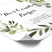 Geometrisches Gold Tropical Diese Kerze Burns Zeic Poster (Ecke)