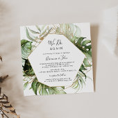 Geometrisches Gold Tropical machen wir wieder neu Einladung