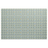 Geometrisches Gold u. blaues Muster Stoff (Fat Quarter (45,7 x 55,9 cm))