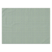 Geometrisches Gold u. blaues Muster Tischdecke (Vorderseite (Horizontal))