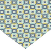 Geometrisches Gold u. blaues Muster Tischdecke (Schrägansicht)