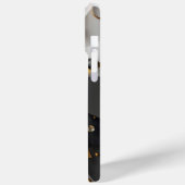 Geometrisches Gold und Schwarz Case-Mate iPhone Hülle (Rückseite / Links)