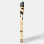 Geometrisches Gold und Schwarz Case-Mate iPhone Hülle (Rückseite / Rechts)