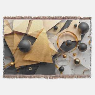 Geometrisches Gold und Schwarz Decke