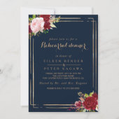 Geometrisches Gold und tropische Probe Einladung (Vorderseite)