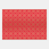 Geometrisches goldenes Muster - benutzerdefinierte Geschenkpapier Set (Vorderseite 3)
