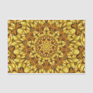 geometrisches, goldfarbenes abstraktes Gewebe Seidenpapier