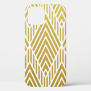 Geometrisches goldglänzendes, nahtloses Muster Case-Mate iPhone Hülle