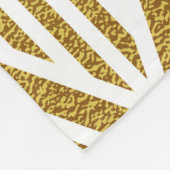 Geometrisches goldglänzendes, nahtloses Muster Fleecedecke (Ecke)