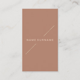 Geometrisches Goldmoderne Minimalistische Visitenkarte