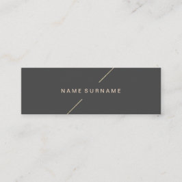 Geometrisches Goldmodernes Minimalistisches Mini Visitenkarte