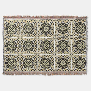 Geometrisches Goldpanel Decke