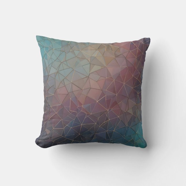 Geometrisches Gradient Throw Kissen (Vorderseite)