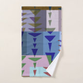Geometrisches Grafikmotiv Moderner Trend Badhandtuch Set (Handtuch)
