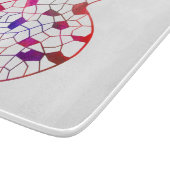 Geometrisches Granatschleifbrett Schneidebrett (Ecke)