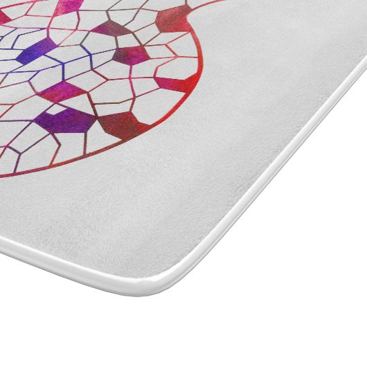 Geometrisches Granatschleifbrett Schneidebrett (Ecke)