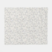 Geometrisches, grau-beige-neutrales Muster Fleecedecke (Vorderseite (Horizontal))