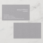 Geometrisches graues gekreuztes Muster Modernes Tr Visitenkarte (Vorne/Hinten)