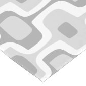 Geometrisches graues Muster Mitte des Jahrhunderts Kurzer Tischläufer (Ecke)