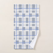 Geometrisches graues und blaues badhandtuch set (Handtuch)