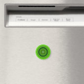 Geometrisches Green Mandala Design-64555 Magnet (In Situ (Geschirrspüler))