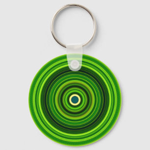 Geometrisches Green Mandala Design-64555 Schlüsselanhänger