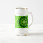 Geometrisches Grün Mandala-25436 Bierglas (VorderseiteRechts)