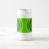 Geometrisches Grün Mandala-25436 Bierglas (Mittel)