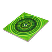 Geometrisches Grün Mandala-25436 Fliese (Seite)