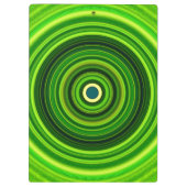 Geometrisches Grün Mandala-25436 Klemmbrett (Rückseite)
