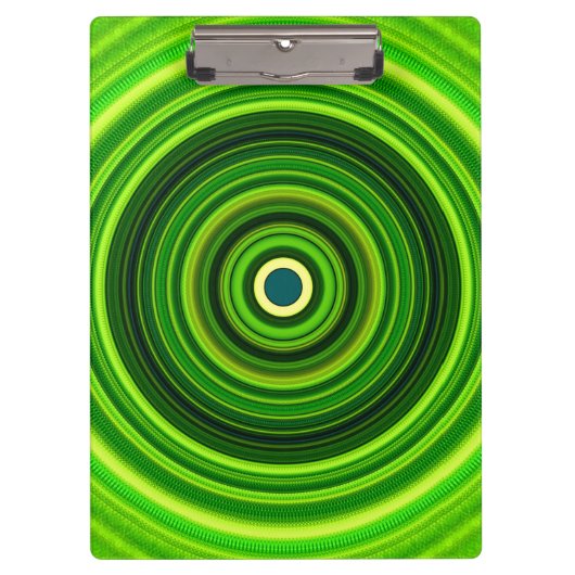 Geometrisches Grün Mandala-25436 Klemmbrett (Vorderseite)