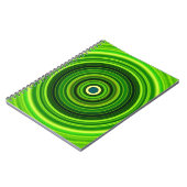 Geometrisches Grün Mandala-25436 Notizblock (Linke Seite)