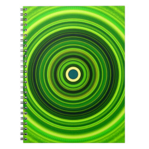 Geometrisches Grün Mandala-25436 Notizblock