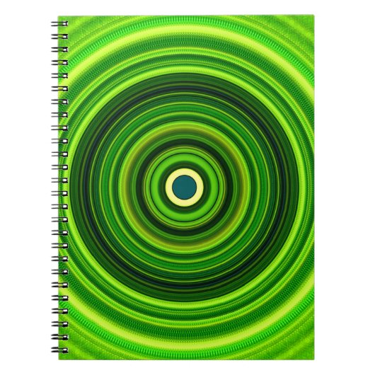 Geometrisches Grün Mandala-25436 Notizblock (Vorderseite)